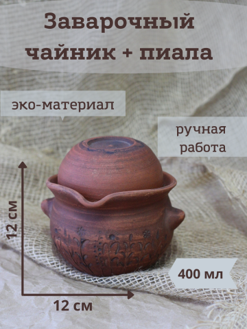 Инфографика для магазина посуды из глины