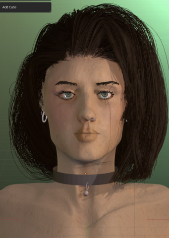 Girl with piersing