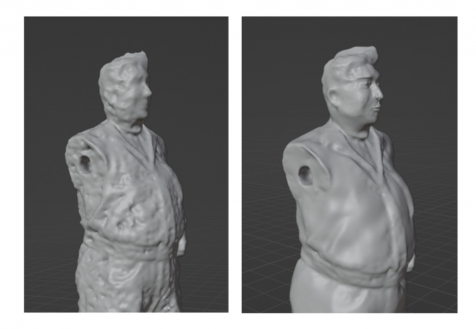 Ретопология и скульпт лица для небольшой фигурки