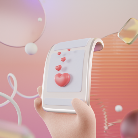 3D картинка для соц. сетей