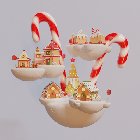 gingerbread town