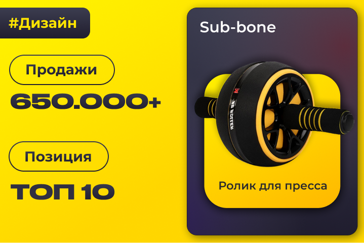 Дизайн и маркетинговая разработка для ТОП карточки