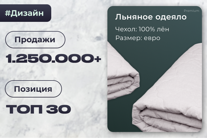 Дизайн и маркетинговая разработка для ТОП карточки