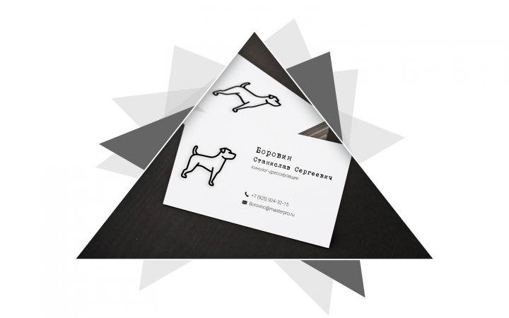 Визитка для дрессировщика