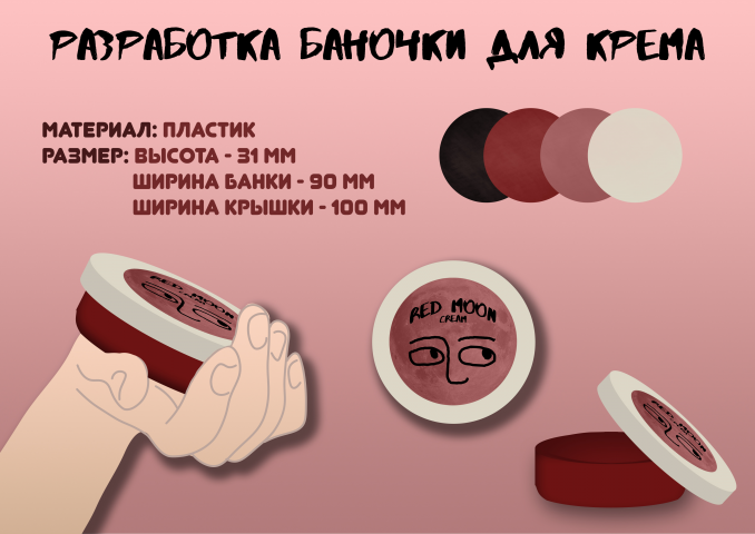 Разработка баночки для крема