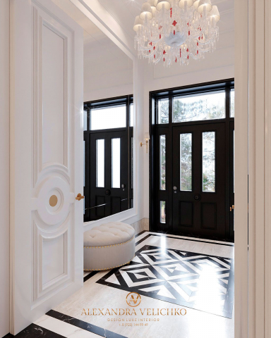 Дизайн интерьера в коттедже от студии Alexandra Velichko