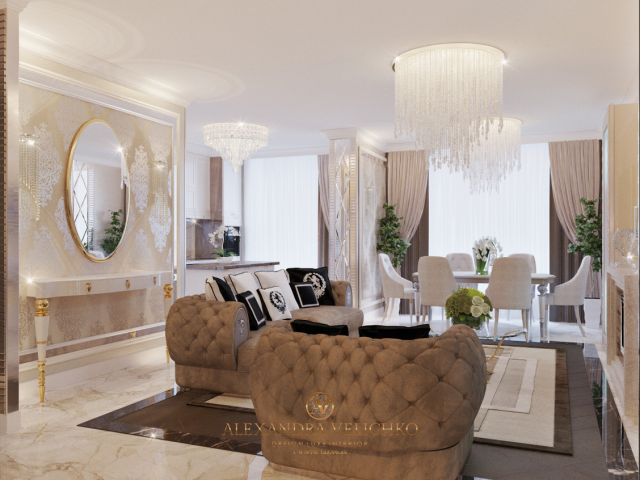 Дизайн квартиры в классическом стиле Величко Александра