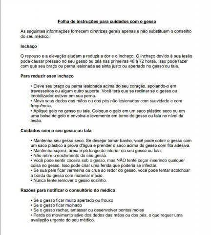 Оригинальный перевод медицинской памятки с английского