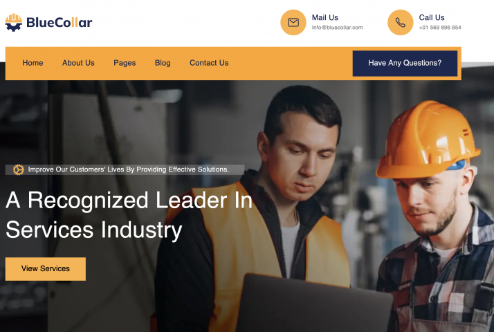 Сайт строительной компании