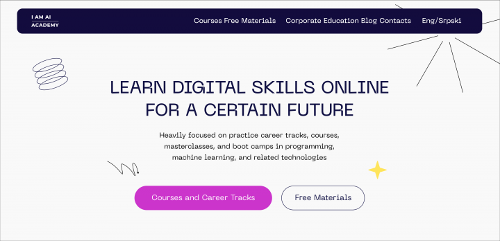 Сайт для онлайн-школы программирования