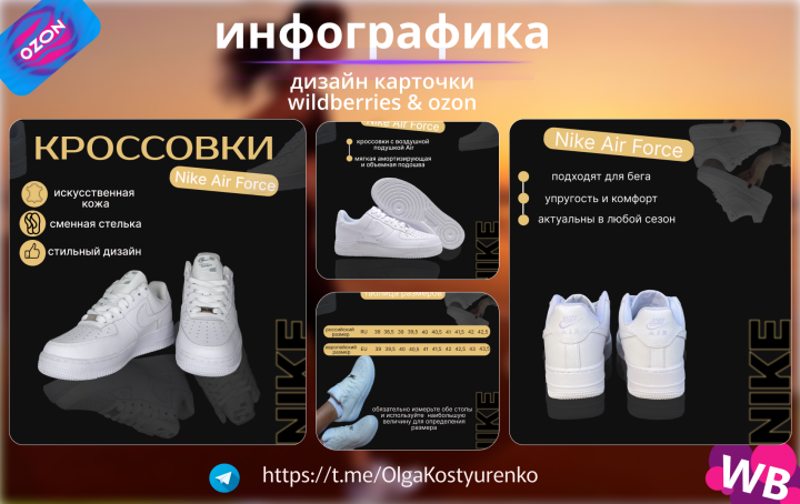 инфографика обувь
