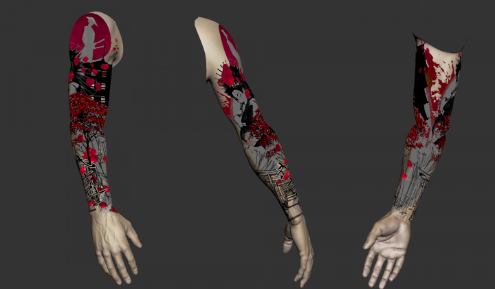 TRASH POLKA (визуализация тату)