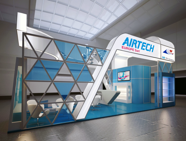 Проект выставочного стенда для Airtech -made expo 2020