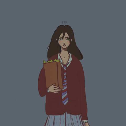 Концепт персонажа для визуальной новеллы