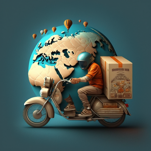 Пример иконки(логотипа) для компании перевоза: