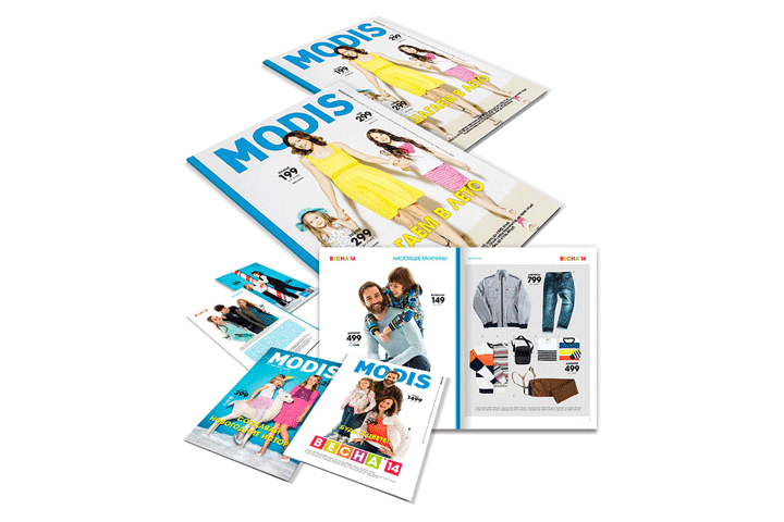 Верстка каталога одежной сети