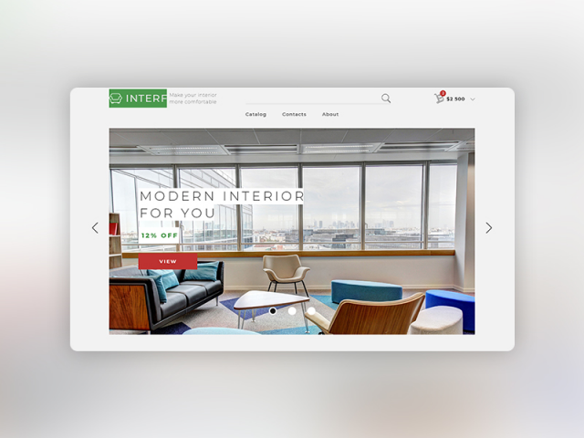 Магазин мебели (Landing Page)