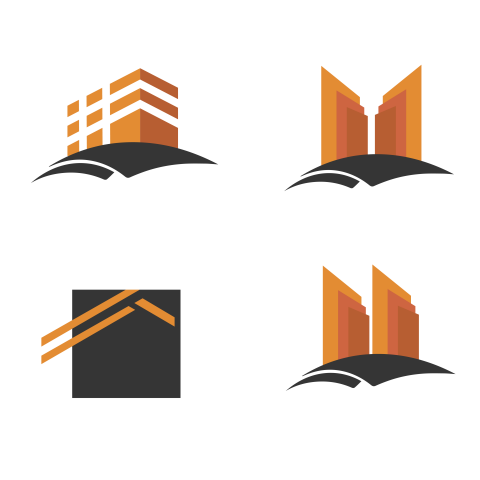 4 варианта логотипа в нише недвижимость