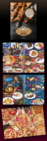 Дизайн и верстка многостраничного меню