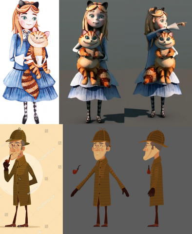holmes and alice cartoon
