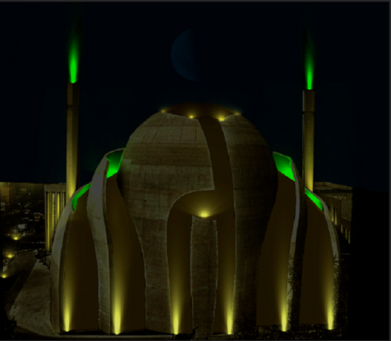 Визулизация в фотоошоп (проект засветки мечети)