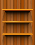 Векторные деревянные полки