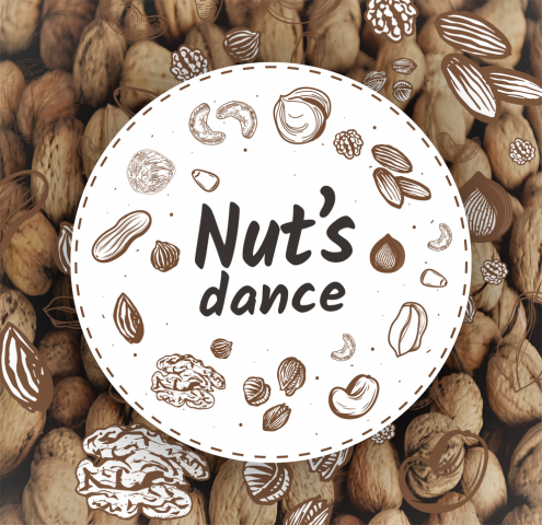 Логотип для бизнеса  "Nut's dance"