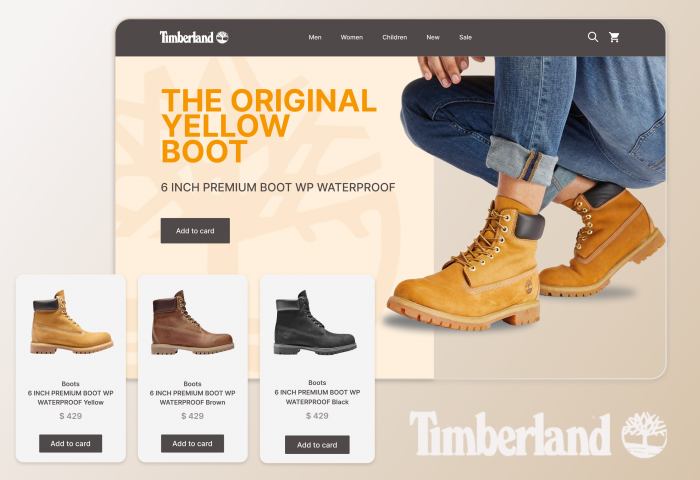 Timberland store concept