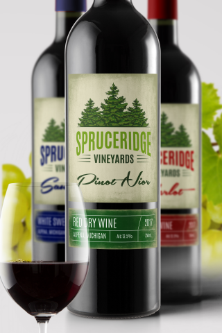 Этикетка винная