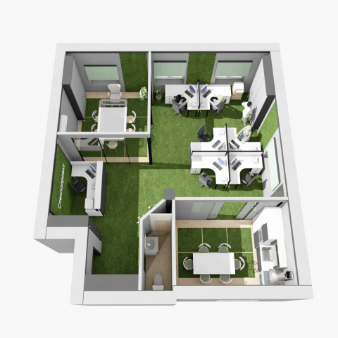 Дизайн офиса в эко-стиле