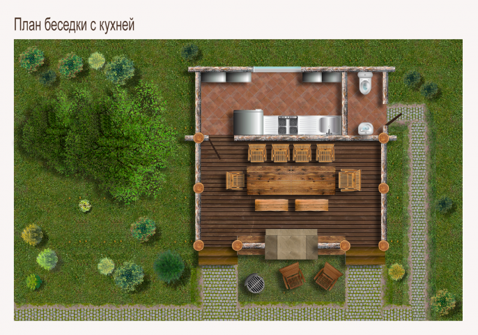 Проект беседки
