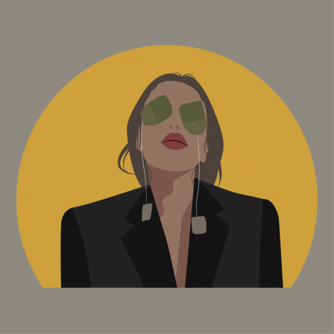 векторная иллюстрация- портрет