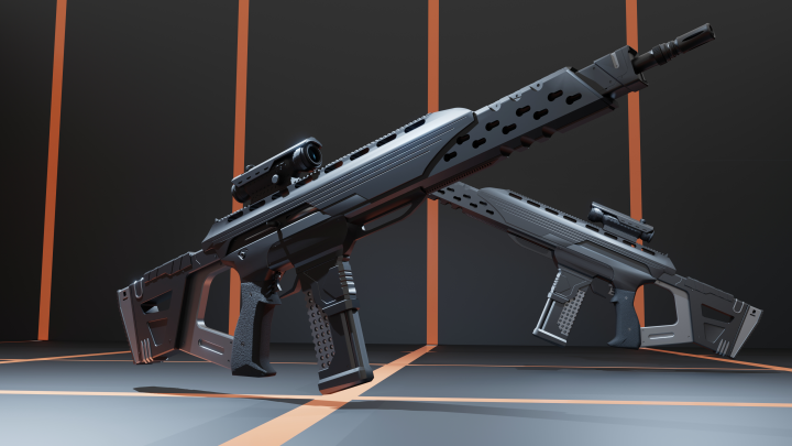 Hard-surface Weapon