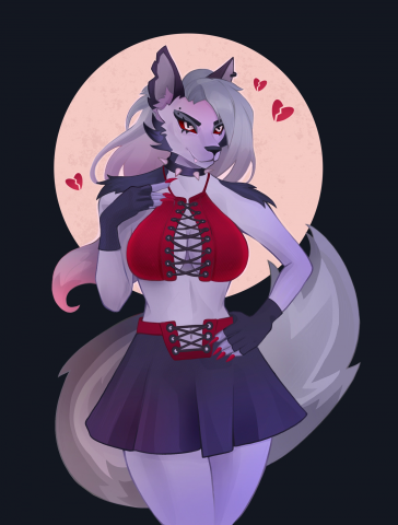 Девушка волк