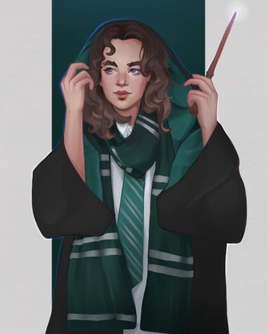 Портрет в стиле Гарри Поттера