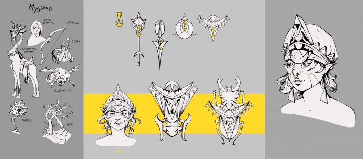 Поиски формообразования в различных предметах