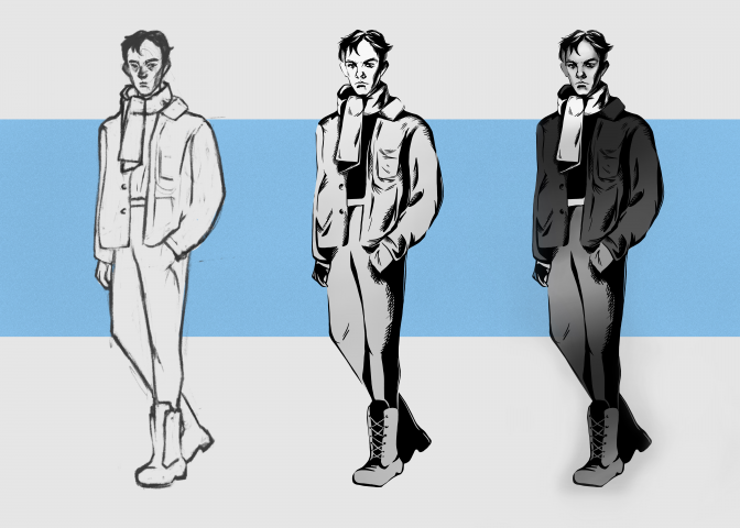 Концпт персонажа для комикса