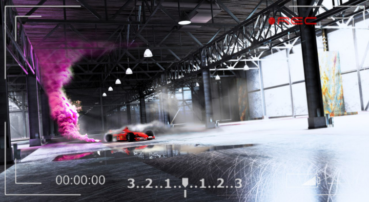 Постановочная сцена с анимацией и  наложением  спец эффектов