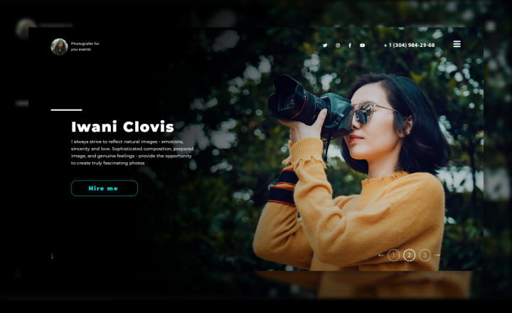 Landing Page для фотографа