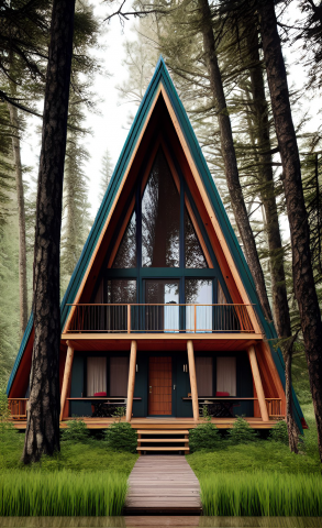 A frame style house