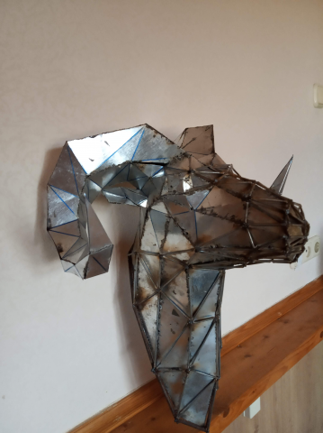 Голова горного козла. Модель.