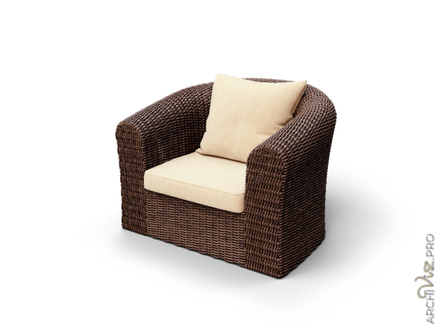 Моделирование и визуализация плетенного кресла