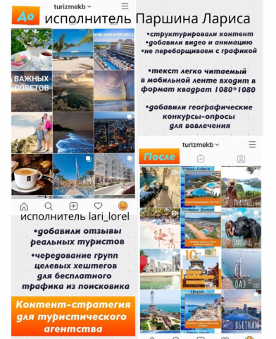 визуальное и текстовое оформление инстаграма. Контент-стратегия