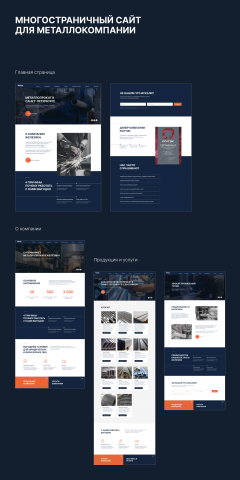 Многостраничный сайт для компании