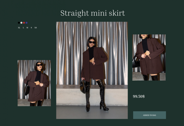 Дизайн сайта магазина одежды