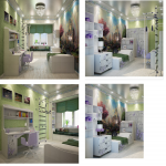 Дизайн детской для девочки