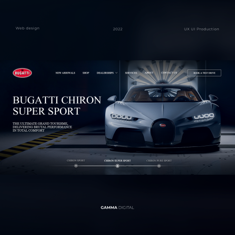 Концептуальный дизайн для Bugatti