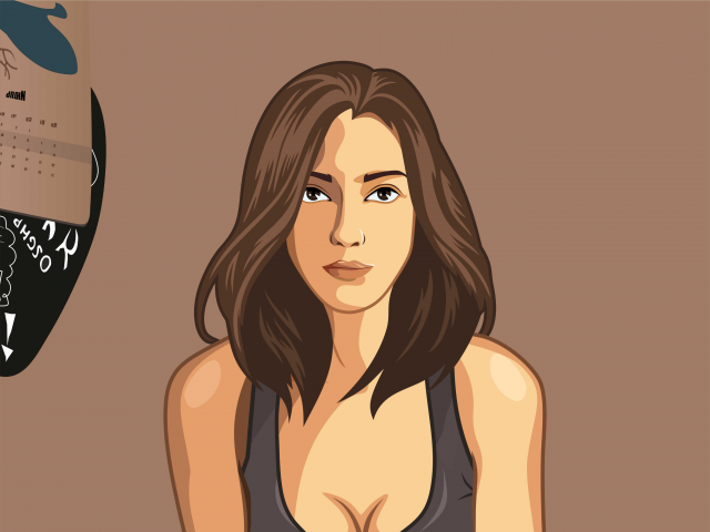 Рисунок девушки