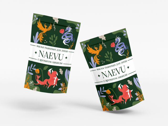 Разработка упаковки набора по уходу за телом, рисовка персонажей