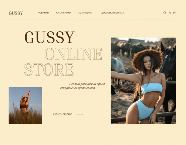Главная страница интернет-магазина купальников